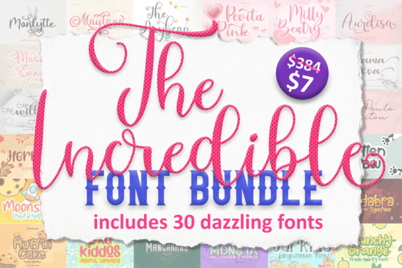 Download The Incredible Font Bundle - Bundle Collection