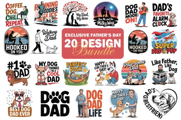 Download Fathers Day Design Bundle - Bundle Collection