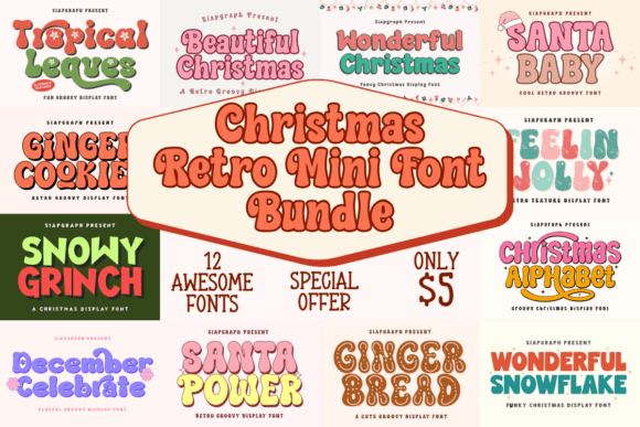 Download Christmas Retro Mini Bundle - Bundle Collection