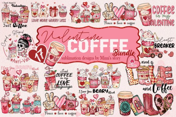 Download Coffee Valentine's Day PNG Bundle - Bundle Collection