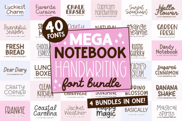 Download Mega Notebook Handwriting Bundle - Bundle Collection