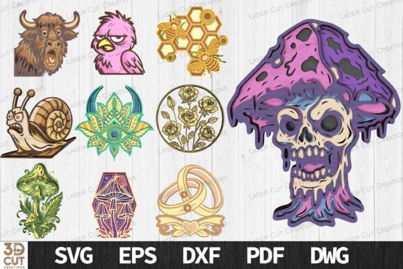 Download Layered Funny &amp; Gothic SVG Bundle - Bundle Collection