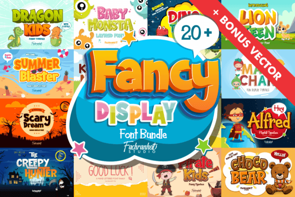 Download Fancy Display Font Bundle - Bundle Collection