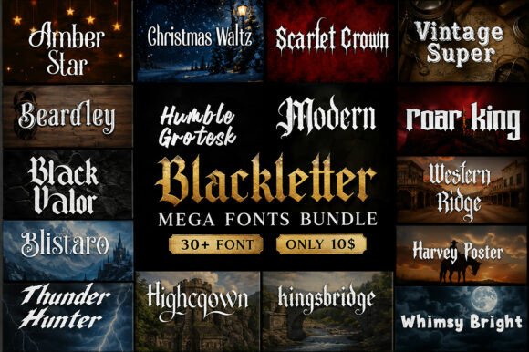 Download Modern Blackletter Mega Bundle - Bundle Collection