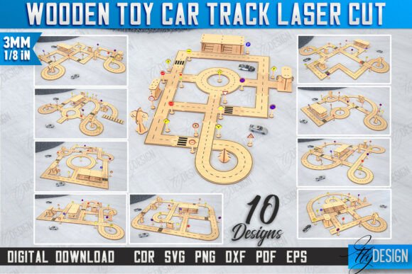 Download Wooden Toy Car Track Laser Cut Bundle - Bundle Collection