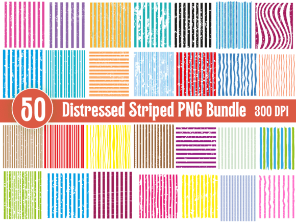 Download Hand-Draw Distressed Striped Png Bundle - Bundle Collection