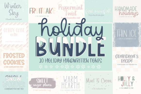 Download Holiday Font Bundle - Bundle Collection