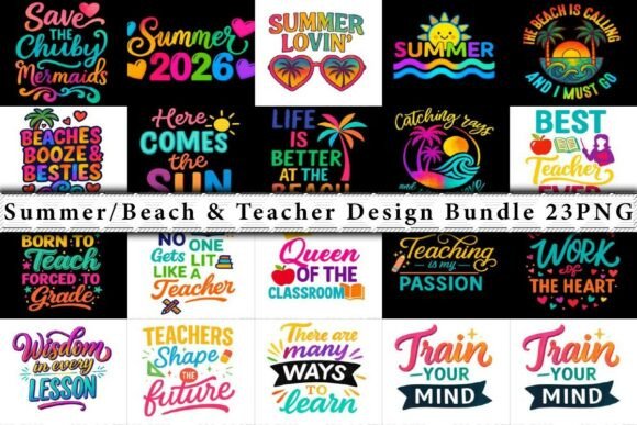 Download Summer/Beach &amp; Teacher Bundle - Bundle Collection