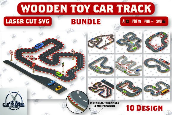 Download Wooden Toy Car Track Laser Cut Bundle - Bundle Collection