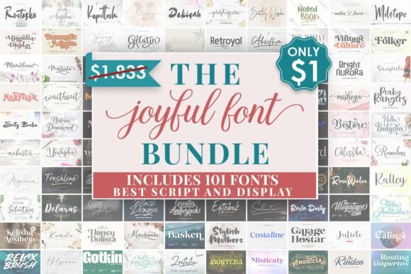 Download The Joyful Font Bundle - Bundle Collection
