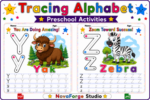 Download Preschool Alphabet Y-Z Worksheets - Preschool Collection