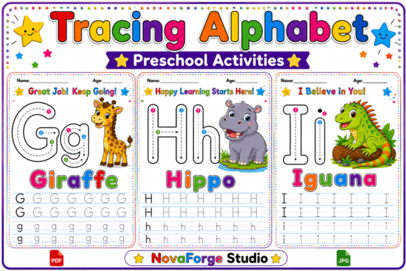 Download Preschool Alphabet G-H-I Worksheets - Preschool Collection