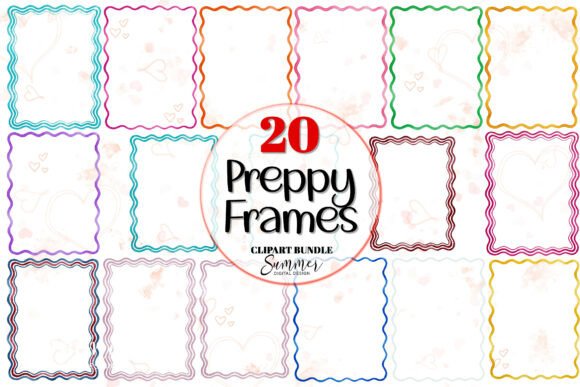 Download Colorful Preppy Frame Clipart Bundle - Bundle Collection
