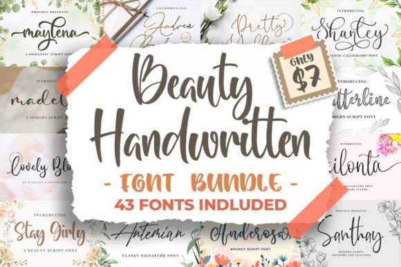 Download Beauty Handwritten Font Bundle - Bundle Collection