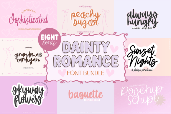 Download Dainty Romance Script Bundle - Bundle Collection
