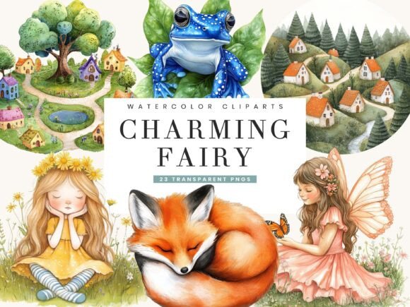 Download Charming Fairy PNG Files Clipart Bundle - Bundle Collection