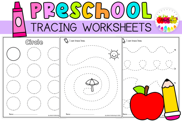 Download Preschool Line, Shape Tracing Worksheets - Preschool Collection