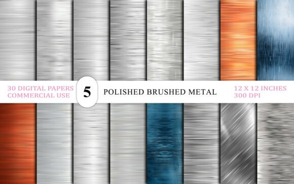 Download Polished Brushed Metal Texture Bundle - Bundle Collection